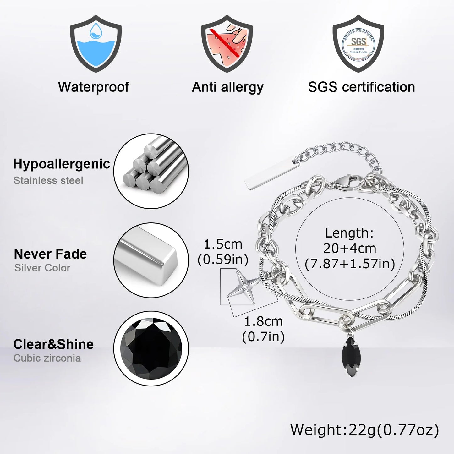 Pulseira Platium Premium KLO